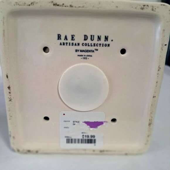 Rae Dunn Artisan Collection by Magenta Ceramic Birdhouse "Welcome" New - Picture 5 of 7